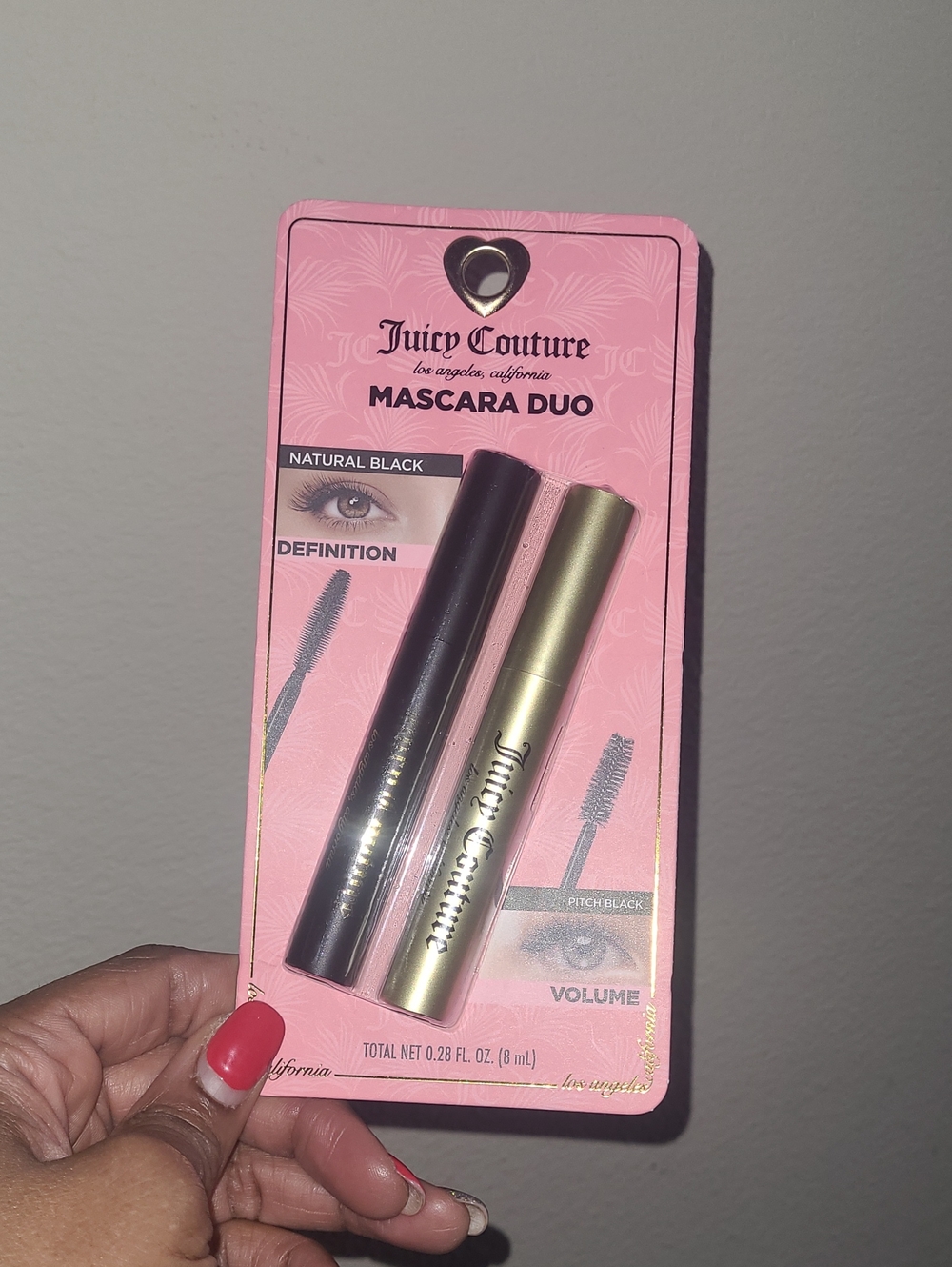 Juicy Couture Mascara Duo - Black Tubes with Pink Packaging